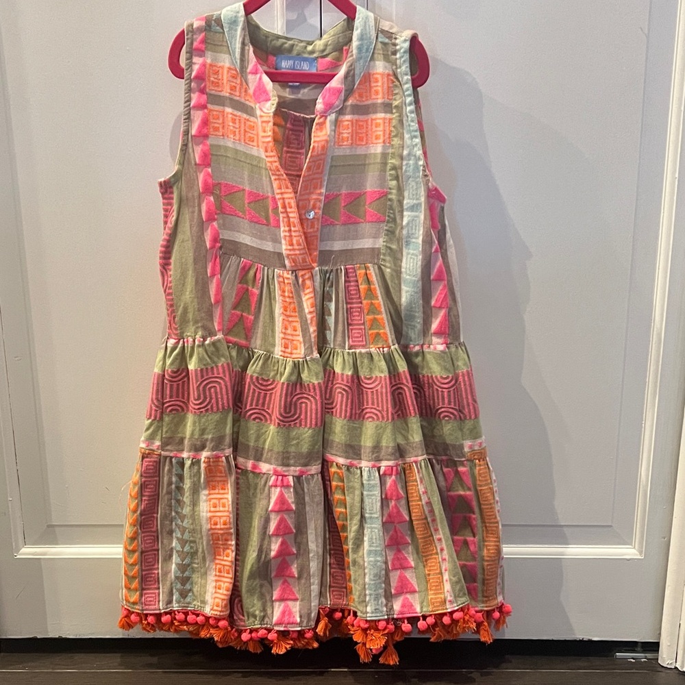 Colorful Geometric Kids Dress